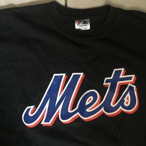 Men’s New York Mets Carlos Delgado 21 MLB Majestic t-Shirt Jersey Size Large